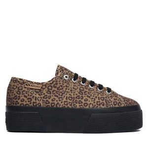 Tenisówki Superga. Brązowe trampki Superga, bez wzorów, bez zapięcia. Za 299,99 zł.