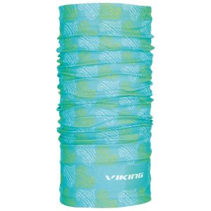 Komin na szyję wielofunkcyjny Viking Regular, bandana, chusta. Niebieskie apaszki i chusty Viking, bez wzorów. Za 29,90 zł.