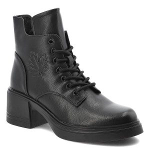 Czarne Botki Vinceza Stylowe Obuwie Damskie Na Klocku. Czarne botki VINCEZA, na zimę, bez wzorów, ze skóry, bez obcasa, bez zapięcia. Za 203,99 zł.