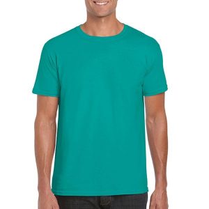 Koszulka Softstyle Dla Dorosłych Unisex. Zielone bluzki GILDAN, s, bez wzorów, sportowe, bez kołnierzyka, bez ramiączek. Za 29,99 zł.