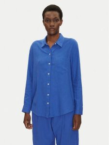 Gap Koszula 885287-15 Niebieski Regular Fit. Niebieskie koszule GAP, xxs, bez wzorów, z wiskozy, bez kołnierzyka, bez ramiączek. Za 179,99 zł.
