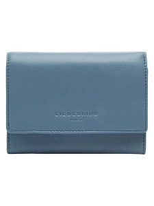 Liebeskind Berlin Skórzany portfel w kolorze błękitnym - 13 x 10 x 3 cm rozmiar: onesize. Niebieskie portfele Liebeskind Berlin, bez wzorów, z materiału. Za 217,99 zł.