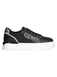 Liu Jo Skórzane sneakersy "Pretty" w kolorze czarnym rozmiar: 37. Czarne trampki Liu Jo, bez wzorów, bez zapięcia. Za 254,14 zł.