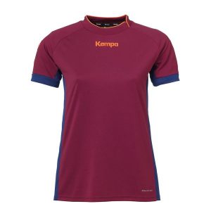Damska koszulka Kempa Prime. Czerwone bluzki Kempa, xs, bez wzorów, z materiału, sportowe, bez kołnierzyka, bez ramiączek. W wyprzedaży za 159,00 zł.