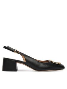 HÖGL Czółenka 1-104100 Czarny. Czarne czółenka HÖGL, bez wzorów, ze skóry, bez obcasa, bez zapięcia. Za 749,99 zł.