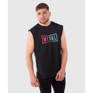 Tank top Metal Boxe Polyester Miami Vice. Topy METAL BOXE, bez wzorów, sportowe, bez kołnierzyka, bez ramiączek. Za 143,50 zł.