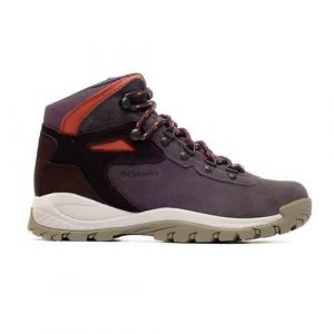 Buty trekkingowe damskie Columbia Newton Ridge Plus Wp. Fioletowe buty trekkingowe Columbia, z materiału, za kostkę, bez zapięcia. Za 581,00 zł.