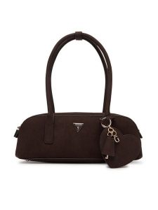 Guess Torebka Isobel HWSG99 32080 Brązowy. Brązowe torebki klasyczne Guess, z aplikacjami, ze skóry, bez dodatków. Za 679,99 zł.