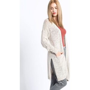 Review - Kardigan Basic Tapeyarn. Długie swetry marki Review. W wyprzedaży za 49,90 zł.