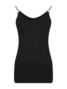 Geographical Norway Top "Jalice" w kolorze czarnym rozmiar: L. Czarne topy Geographical Norway, l, bez wzorów, bez kołnierzyka, bez ramiączek. Za 47,95 zł.