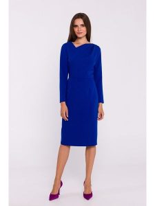 Stylove Sukienka w kolorze granatowym rozmiar: M. Niebieskie sukienki Stylove, na co dzień, m, bez wzorów, bez kołnierzyka, bez ramiączek, maxi, proste. Za 215,21 zł.