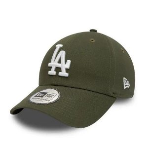 Czapka z daszkiem New Era MLB Los Angeles Dodgers. Zielone czapki New Era, bez wzorów, z bawełny. Za 112,65 zł.