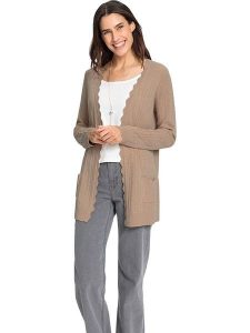 WITT WEIDEN Wełniany kardigan w kolorze jasnobrązowym rozmiar: 48. Brązowe kardigany WITT WEIDEN, z wełny. Za 149,31 zł.