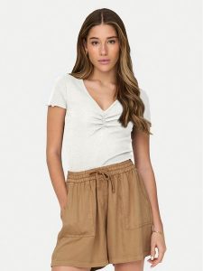 ONLY T-Shirt Betty 15311919 Biały Regular Fit. Białe t-shirty ONLY, xs, bez wzorów, z bawełny, bez kołnierzyka, bez ramiączek. Za 49,99 zł.