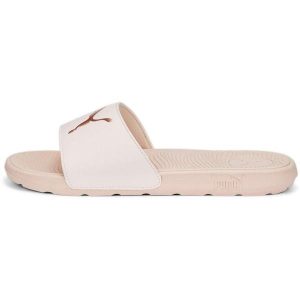 Klapki basenowe dla dorosłych Puma Cool Cat 2.0. Czerwone klapki Puma, bez wzorów, z materiału, bez obcasa. Za 234,00 zł.