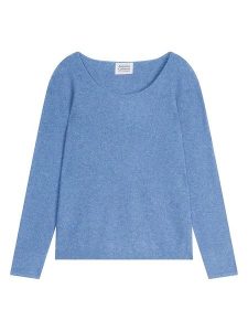 AUTHENTIC CASHMERE Kaszmirowy sweter "Lanfon" w kolorze niebieskim rozmiar: XL. Niebieskie swetry oversize AUTHENTIC CASHMERE, xl, bez wzorów, z kaszmiru, bez ramiączek. Za 327,87 zł.