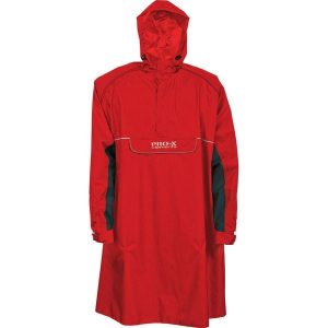 Wodoodporne poncho Pro-X Elements Bern Rad Mit Ärmeln. Czerwone kurtki PRO-X ELEMENTS, bez wzorów, bez kaptura. Za 380,00 zł.