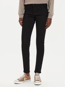 Pepe Jeans Jeansy PL204583 Czarny Skinny Fit. Czarne jeansy Pepe Jeans, bez wzorów, z bawełny. Za 329,99 zł.
