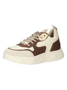 Steve Madden Skórzane sneakersy w kolorze beżowo-brązowym rozmiar: 40. Brązowe trampki Steve Madden, bez wzorów, bez zapięcia. Za 252,99 zł.