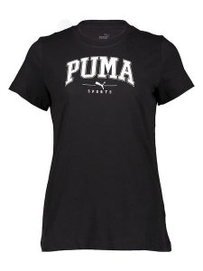 Puma Koszulka "Squad" w kolorze czarnym rozmiar: L. Czarne bluzki Puma, l, bez wzorów, z bawełny, bez kołnierzyka, bez ramiączek. Za 85,95 zł.
