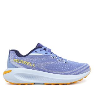 Buty do biegania Merrell. Niebieskie buty sportowe Merrell, bez wzorów, bez zapięcia, do biegania. Za 299,99 zł.