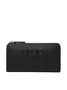Liu Jo Portfel AA6285 ES029 Czarny. Czarne portfele Liu Jo, bez wzorów, ze skóry. Za 259,99 zł.