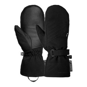 Rękawice damskie Reusch Alena R-TEX® XT Mitten. Czarne rękawiczki REUSCH, bez wzorów. W wyprzedaży za 194,93 zł.