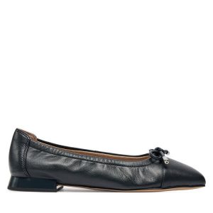 Baleriny Caprice. Niebieskie balerinki Caprice, bez wzorów, bez obcasa, bez zapięcia. Za 189,99 zł.