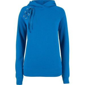 Bluza z kapturem i sznurowaniem bonprix lazurowy. Bluzy marki 4f. Za 49,99 zł.