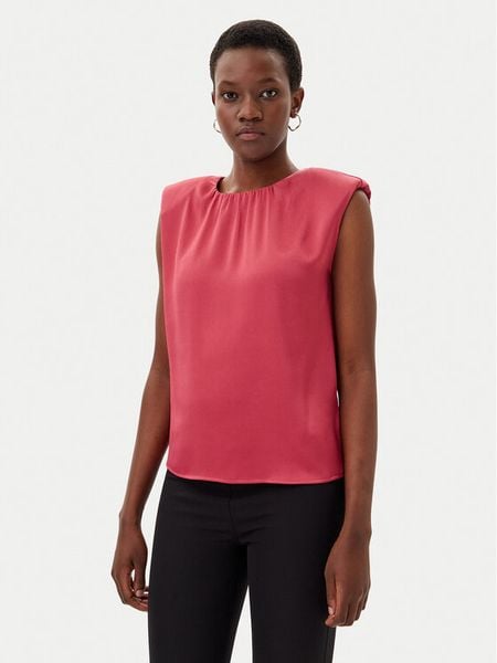 Marciano Guess Bluzka 5GGH39 7079A Różowy Regular Fit. Czerwone bluzki Marciano Guess, z aplikacjami, z syntetyku, bez kołnierzyka, bez ramiączek. Za 299,99 zł.