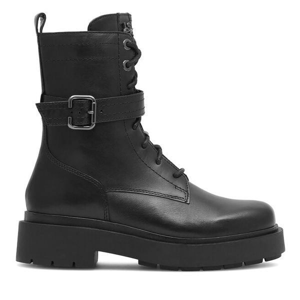 Trapery Lasocki. Czarne buty zimowe Lasocki, bez obcasa, bez zapięcia. Za 299,99 zł.