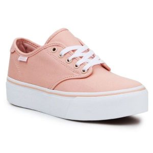 Buty Vans Camden Platform VN0A3TL8VV81 różowe. Czerwone trampki bez wzorów, z materiału, przed kostkę, bez zapięcia. Za 331,10 zł.