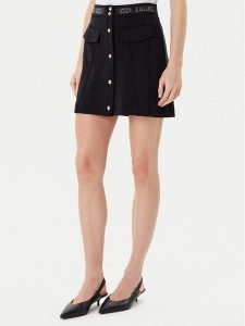 Liu Jo Spódnica TF5092 J4616 Czarny Regular Fit. Czarne spódnice Liu Jo, xxl, bez wzorów, z syntetyku, mini. Za 499,99 zł.