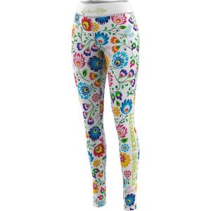 Legginsy sportowe damskie EXTREME HOBBY FOLK 2. Białe legginsy EXTREME HOBBY, bez wzorów, z elastanu. Za 229,00 zł.