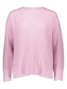 Vila Sweter w kolorze jasnoróżowym rozmiar: XL. Różowe swetry oversize Vila, xl, bez wzorów, ze splotem, bez ramiączek. Za 78,66 zł.