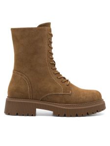 Jenny Fairy Trzewiki HAYLEY WS5875-33 Brązowy. Brązowe botki Jenny Fairy, bez wzorów, z syntetyku, bez obcasa, na płaskiej podeszwie, bez zapięcia. Za 159,99 zł.