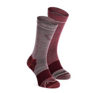 Skarpety trekkingowe damskie Ortovox Alpine Mid Socks. Czerwone skarpetki ORTOVOX, bez wzorów. Za 114,99 zł.
