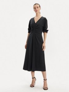 DKNY Sukienka codzienna D2A4BIAM Szary Regular Fit. Szare kombinezony DKNY, bez wzorów, z lyocellu, bez kołnierzyka, bez ramiączek. Za 419,99 zł.
