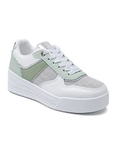 Sixth Sens Sneakersy w kolorze biało-zielono-szarym rozmiar: 38. Białe trampki Sixth Sens, bez wzorów, bez zapięcia. Za 122,96 zł.