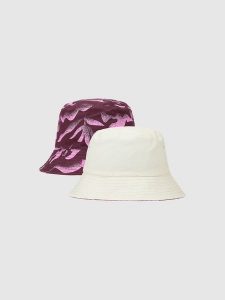 4F Kapelusz dwustronny bucket hat damski - multikolor XS/S. Kapelusze 4f, bez wzorów, z bawełny, sportowe. W wyprzedaży za 59,99 zł.