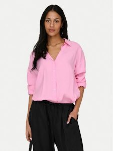 ONLY Koszula Zazima 15272523 Fioletowy Oversize. Fioletowe koszule ONLY, l, bez wzorów, bez kołnierzyka, bez ramiączek. Za 199,99 zł.