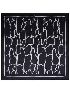 LUHTA Jedwabny szal "Nakolinna" w kolorze czarno-białym - 53 x 53 cm rozmiar: onesize. Białe szaliki Luhta, bez wzorów, z jedwabiu. Za 92,21 zł.