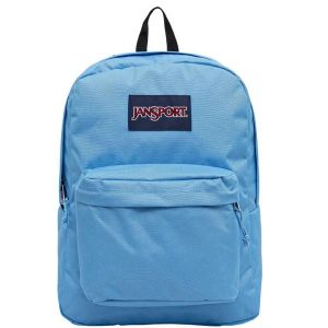 Plecak sportowo-turystyczny dla dorosłych Superbreak Backpack. Niebieskie plecaki Jansport. Za 119,99 zł.