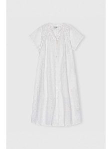 CARE BY ME Sukienka "Augusta" w kolorze białym rozmiar: S. Białe sukienki CARE BY ME, s, bez wzorów, z bawełny, bez kołnierzyka, bez ramiączek, midi. Za 274,95 zł.