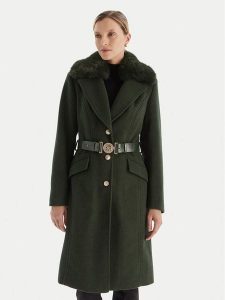 Guess Płaszcz przejściowy W5BL25 W2672 Zielony Regular Fit. Zielone płaszcze Guess, m, z aplikacjami, z syntetyku, bez kaptura. Za 749,99 zł.