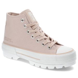 Różowe Trampki Big Star Modne Buty Damskie. Czerwone trampki Big Star, bez wzorów, bez zapięcia. Za 159,00 zł.