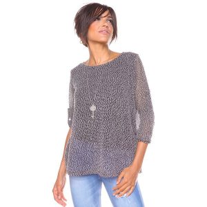 Sweter "Elite" w kolorze czarno-białym. Swetry klasyczne marki Saint Germain Paris. W wyprzedaży za 105,95 zł.