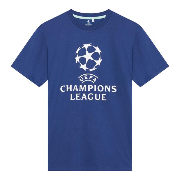 Koszulka UEFA Champions League. Niebieskie bluzki CHAMPIONS LEAGUE, s, bez wzorów, z bawełny, sportowe, bez kołnierzyka, bez ramiączek. Za 139,99 zł.