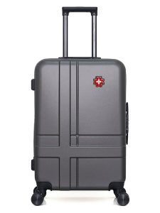 SWISS KOPPER Walizka "Uster" w kolorze szarym - 41 x 65 x 26 cm rozmiar: onesize. Szare walizki SWISS KOPPER, bez wzorów, z materiału. Za 173,99 zł.