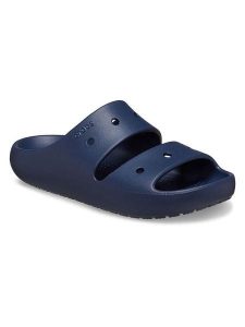 Crocs Klapki w kolorze granatowym rozmiar: 37/38. Niebieskie klapki Crocs, bez wzorów, z otwartym noskiem, bez obcasa. Za 114,95 zł.